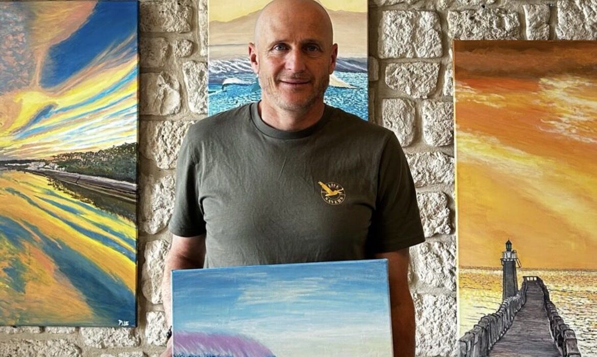 Un sauveteur expose à Capbreton