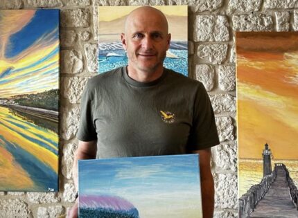 Un sauveteur expose à Capbreton