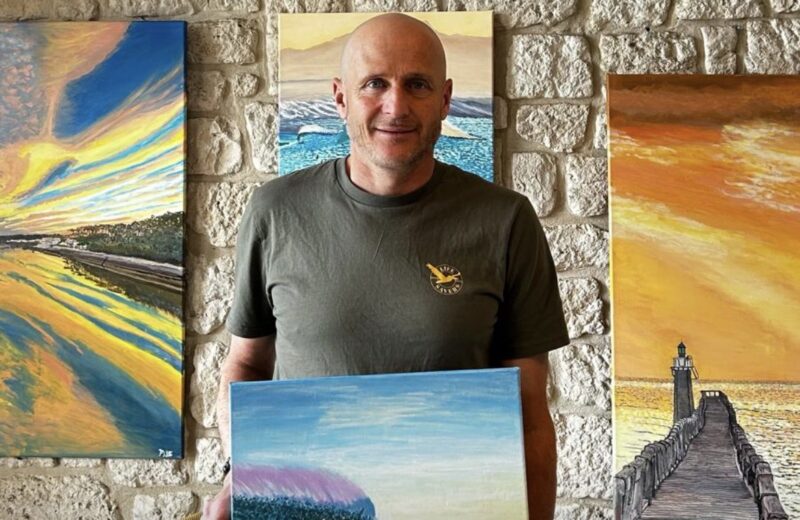 Un sauveteur expose à Capbreton